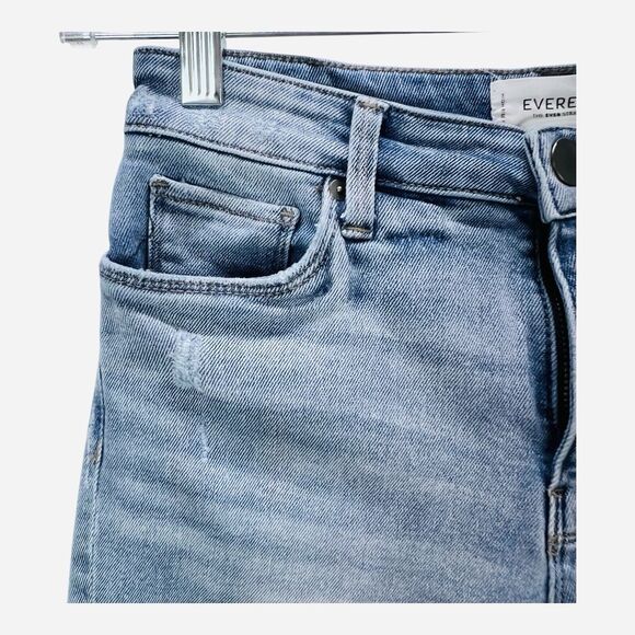 Evereve Ever Straight High Rise Ankle Denim Jeans Sz 26 - Picture 4 of 10